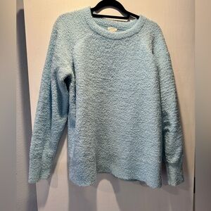Caslon Soft Sky Blue Women's Crew Neck Sweater